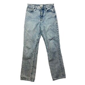 Good American Light Blue Straight Leg Jeans